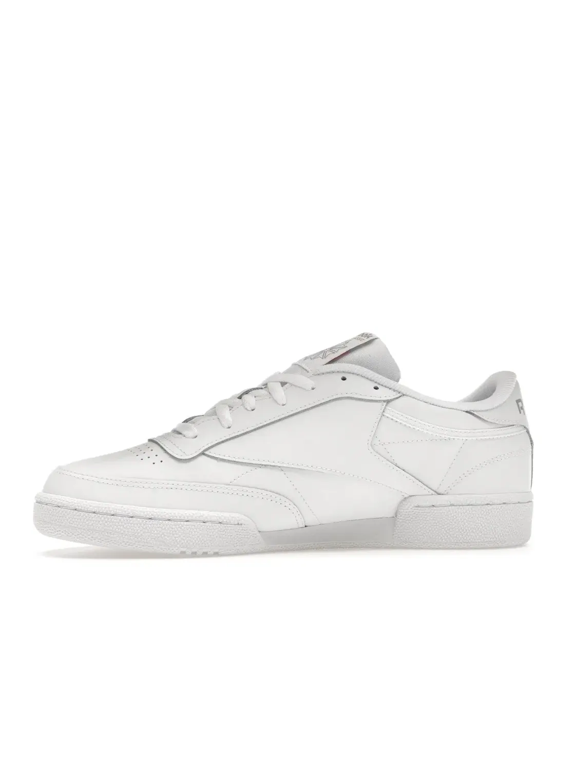 Кроссовки мужские Reebok Club C 85 Lifestyle, кожаные — изображение 3 из 4, белый/серый