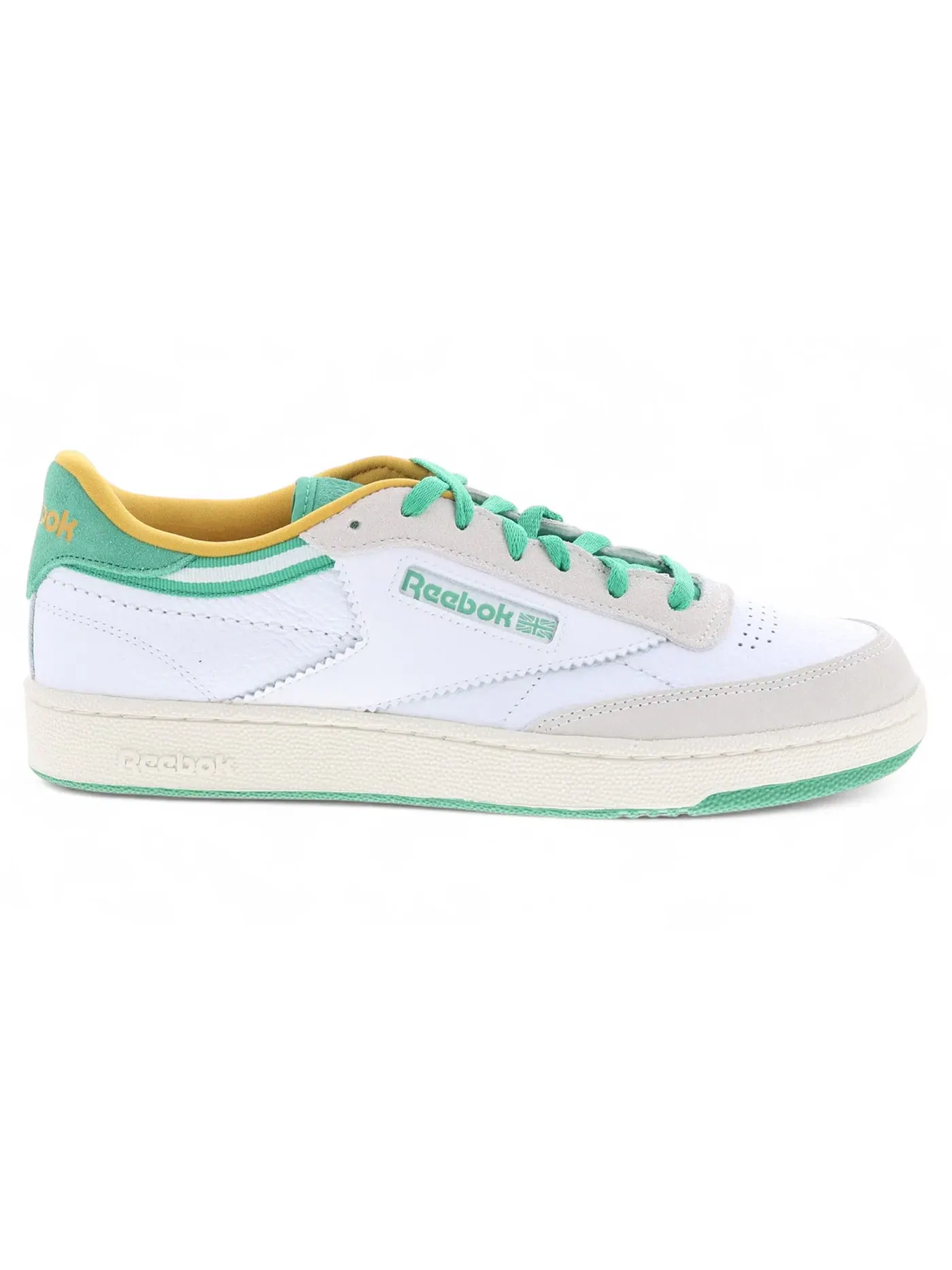 Кроссовки Reebok Club C 85 Lifestyle — изображение 1 из 1, белый зеленый