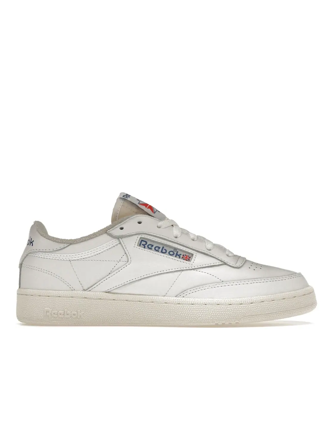 Кроссовки Reebok Club C 85 Lifestyle, кожаные — изображение 1 из 4, белые с синим
