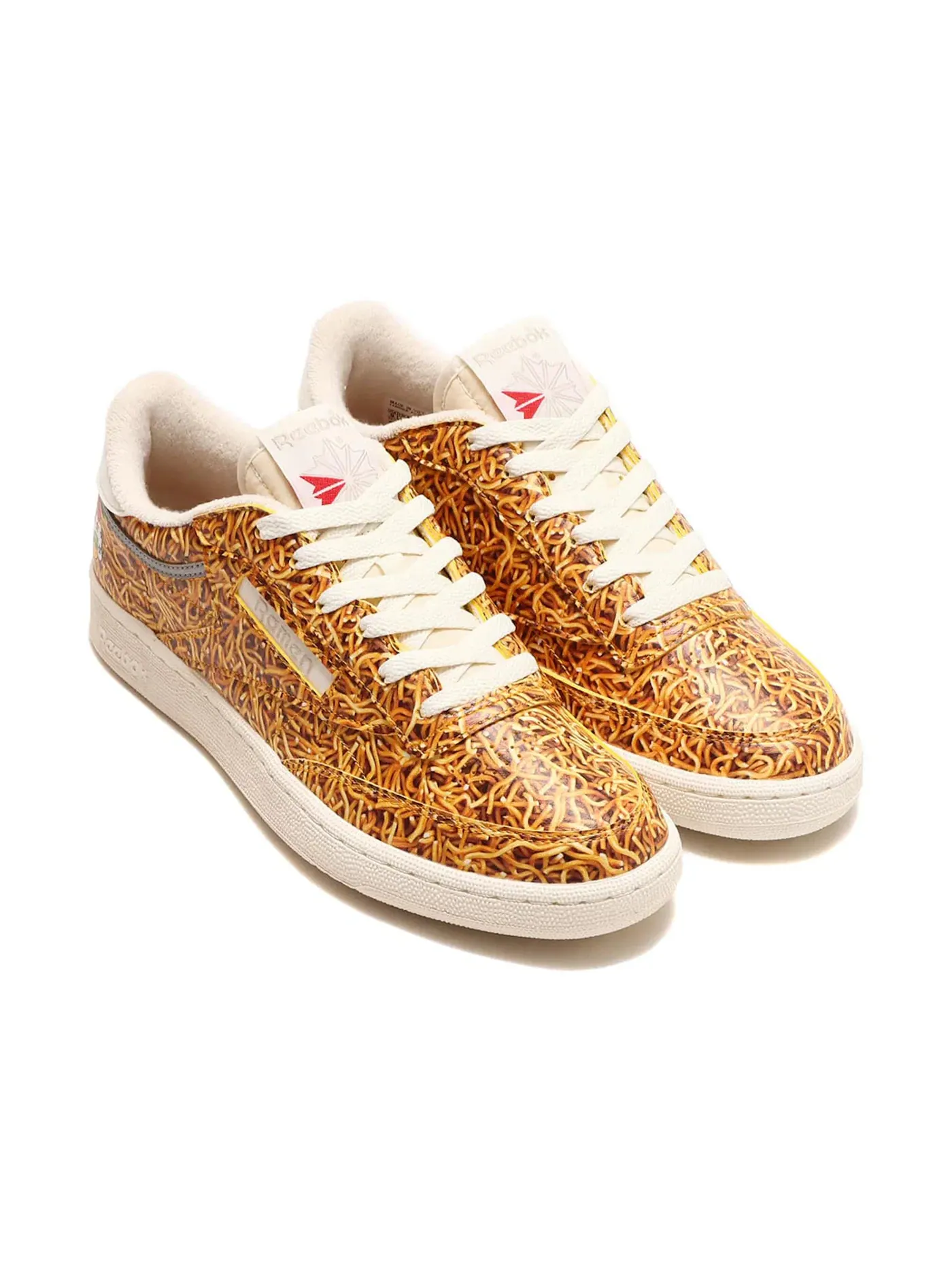 Кроссовки мужские Reebok Club C, кожаные — изображение 2 из 4, черный/бежевый