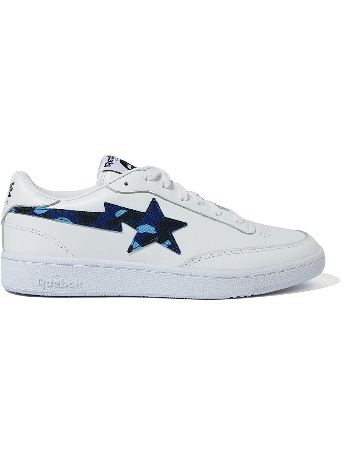 Кроссовки Reebok Club C 85 унисекс с камуфляжным принтом — изображение 1 из 2, белый/мульти