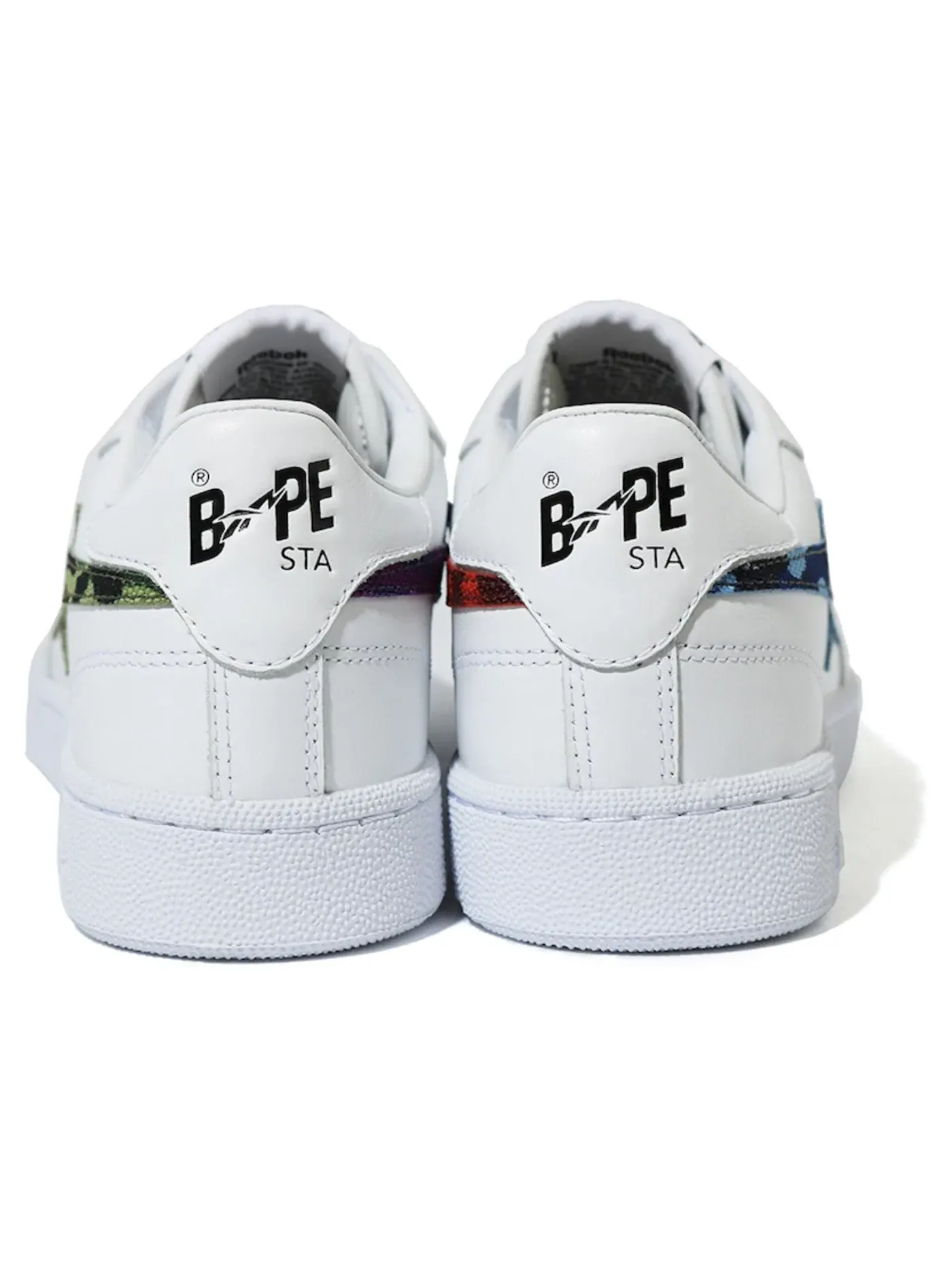Кроссовки Reebok Club C 85 унисекс с камуфляжным принтом — изображение 2 из 2, белый/мульти
