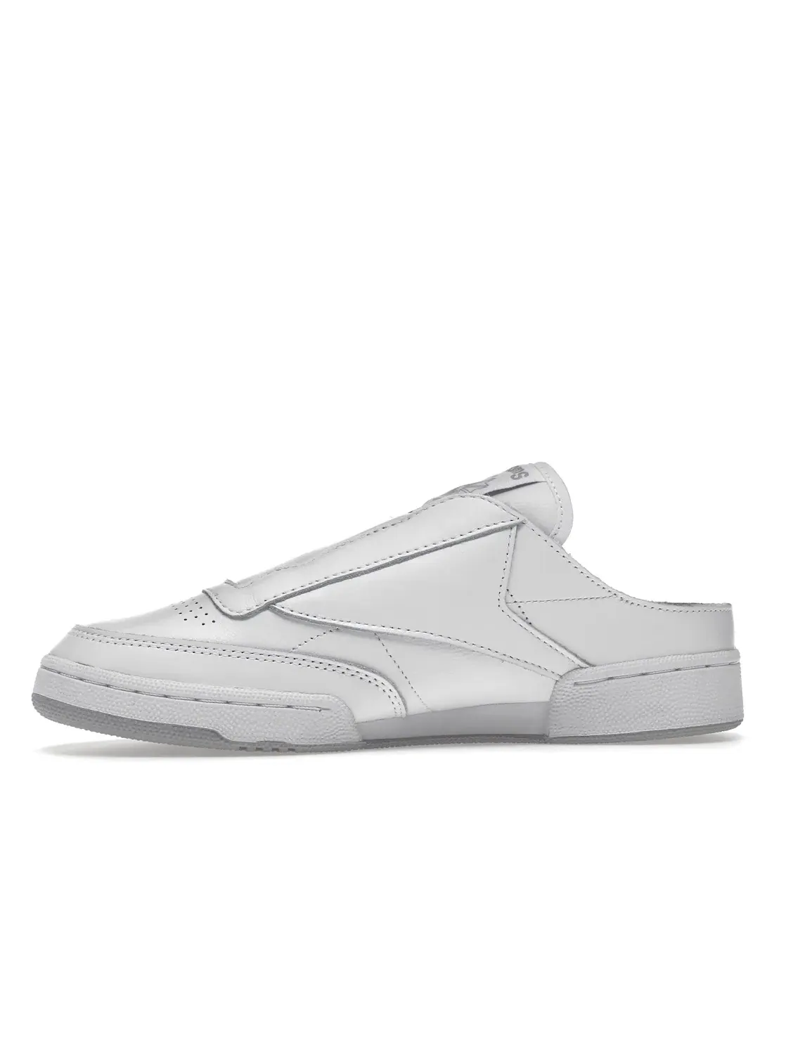 Кроссовки мужские Reebok Club C Laceless Mule Beams, без шнурков — изображение 3 из 4, белый/белый