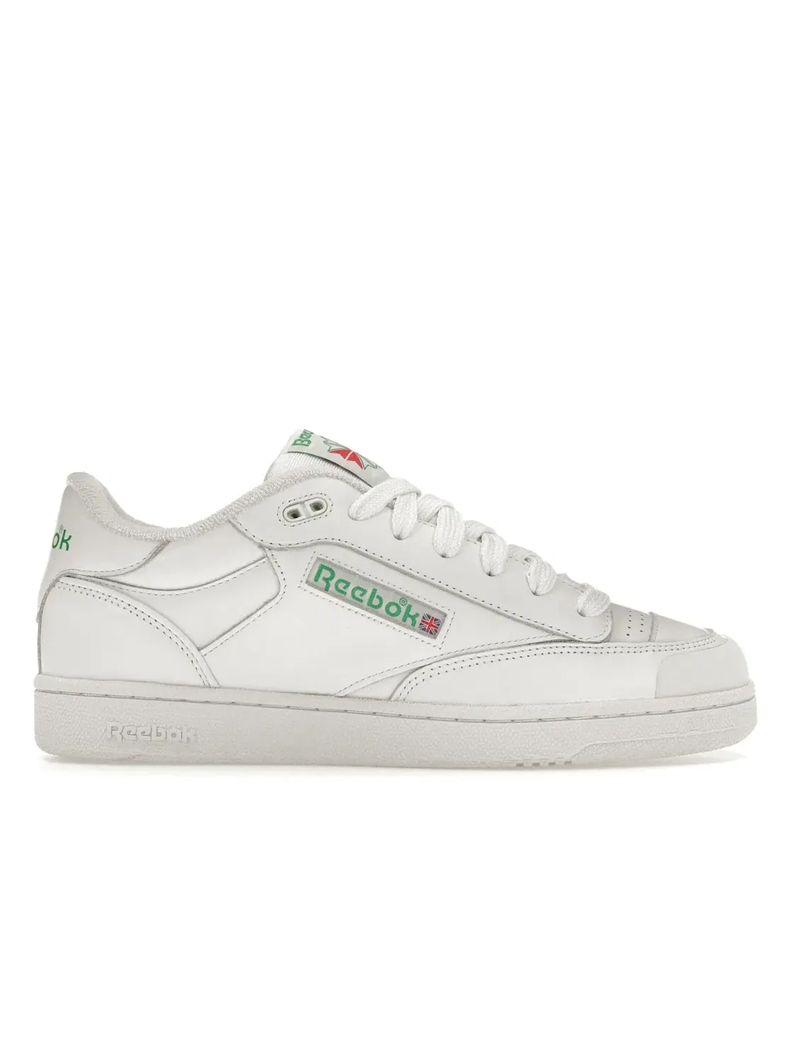 Кроссовки мужские Reebok Club C Bulc, Lifestyle — изображение 1 из 4, белый/зеленый/белый