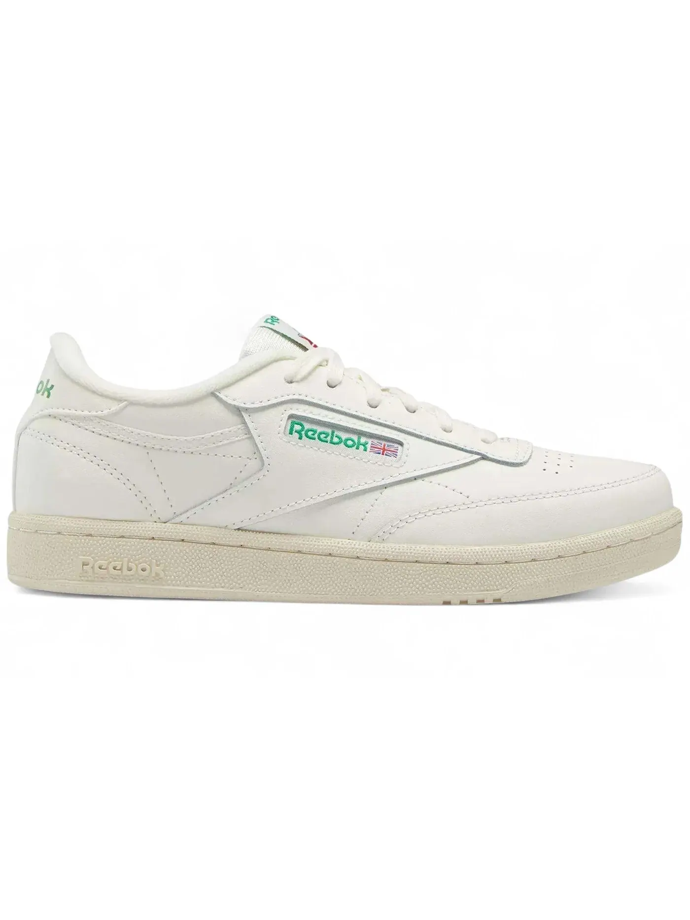 Кроссовки детские Reebok Club C Lifestyle Chalk/Chalk/Glen Green — изображение 1 из 1, зеленый
