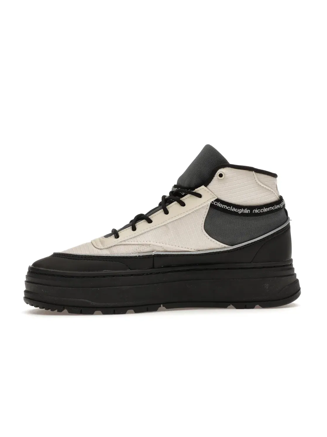 Кроссовки женские Reebok Club C Geo Mid, Lifestyle — изображение 3 из 4, черный/серый
