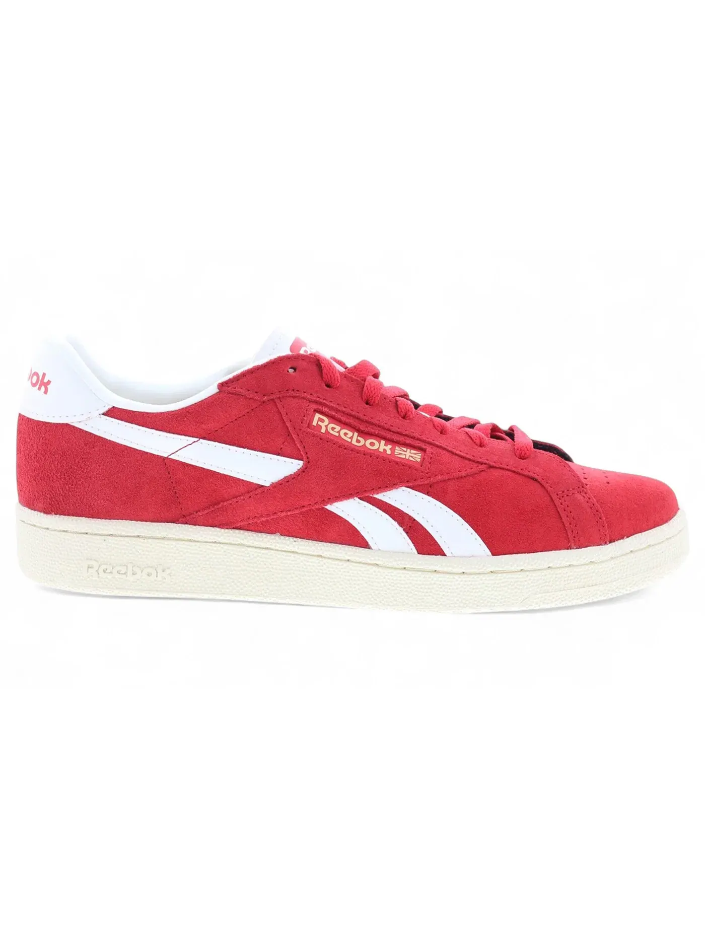 Кроссовки мужские Reebok Club C Grounds UK, повседневные — изображение 1 из 1, красный/белый