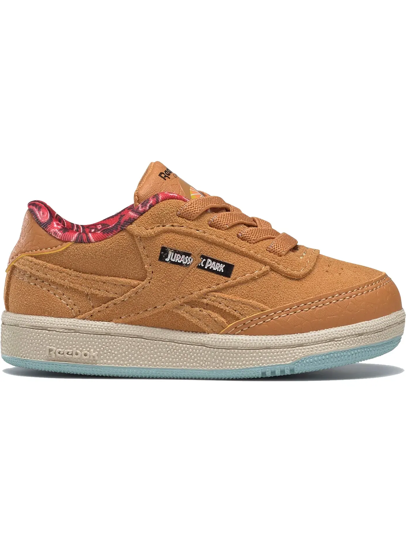Детские кроссовки Lifestyle с принтом Jurassic Park Reebok Club C — изображение 1 из 1, насыщенный/синий/красный
