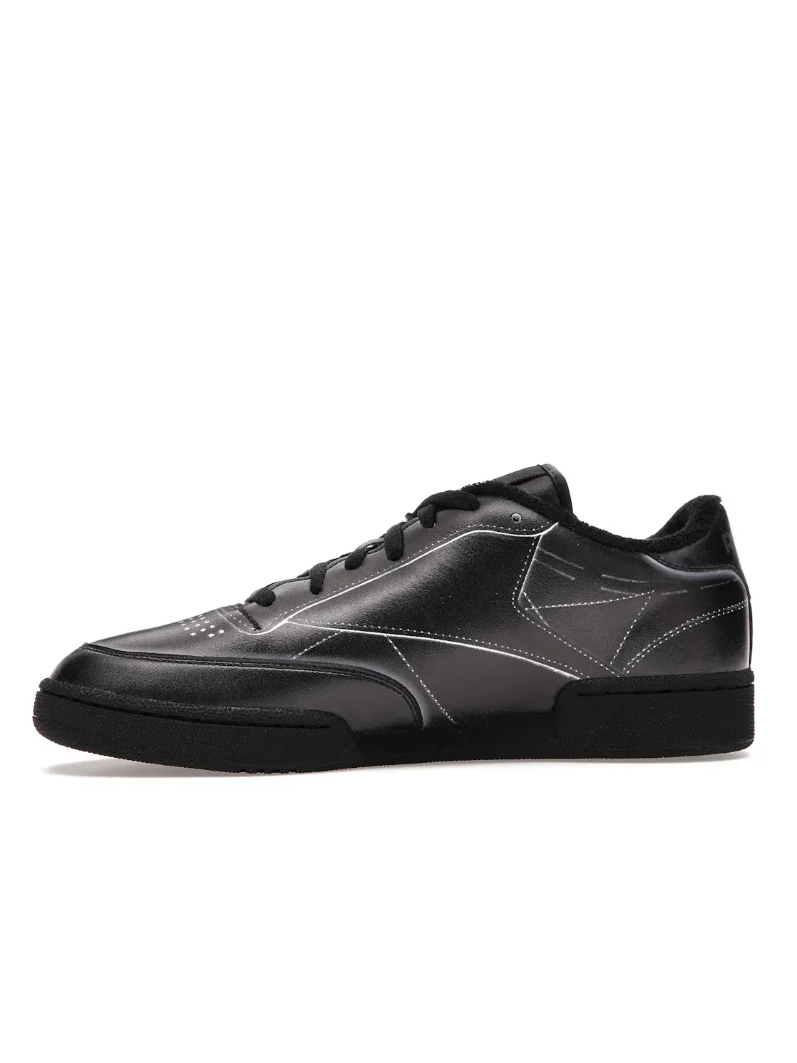 Кроссовки мужские Reebok Lifestyle Club C, кожаные — изображение 3 из 4, черный