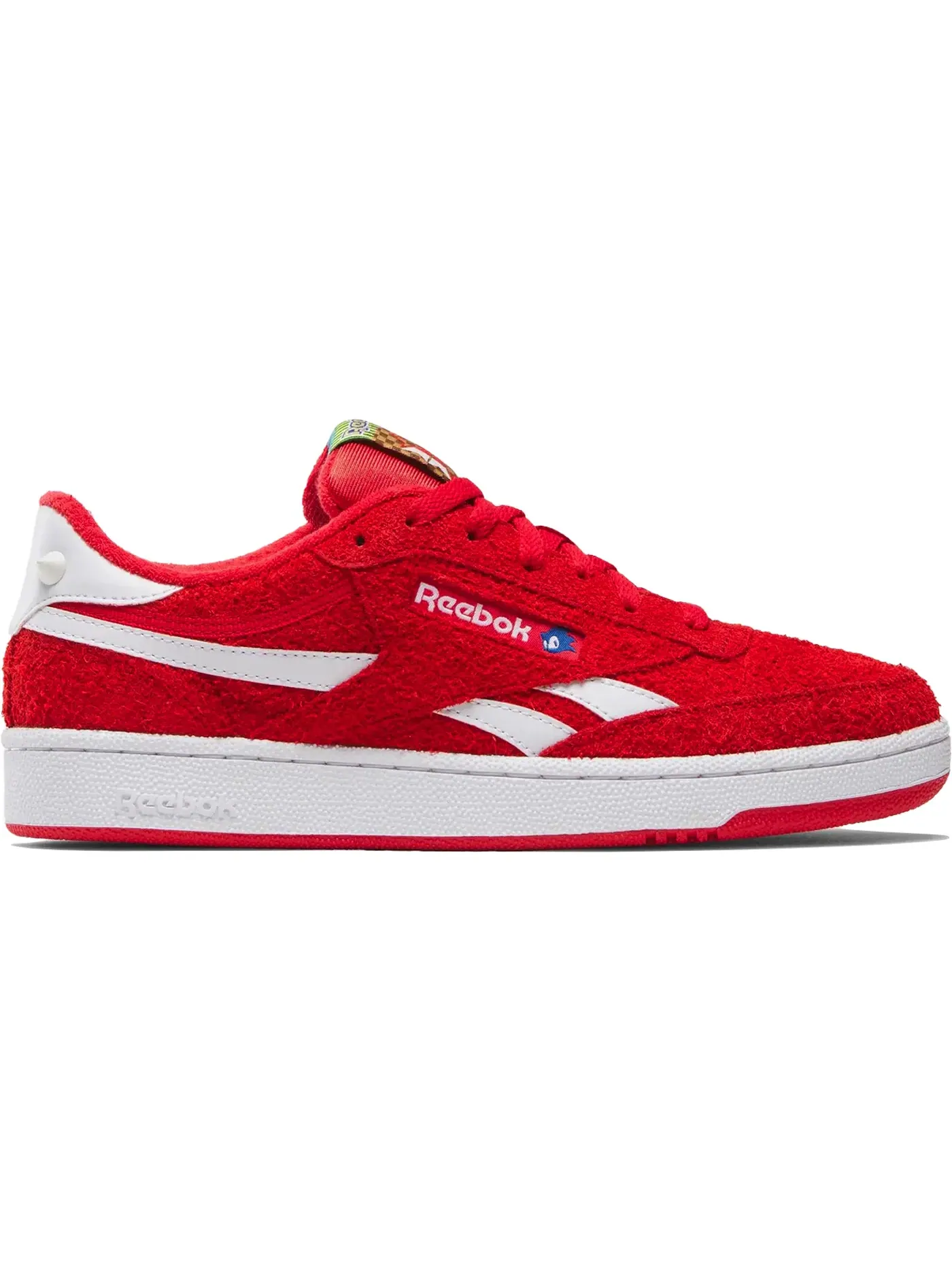Кроссовки мужские Reebok Club C Revenge, с принтом — изображение 1 из 1, красный/белый/красный