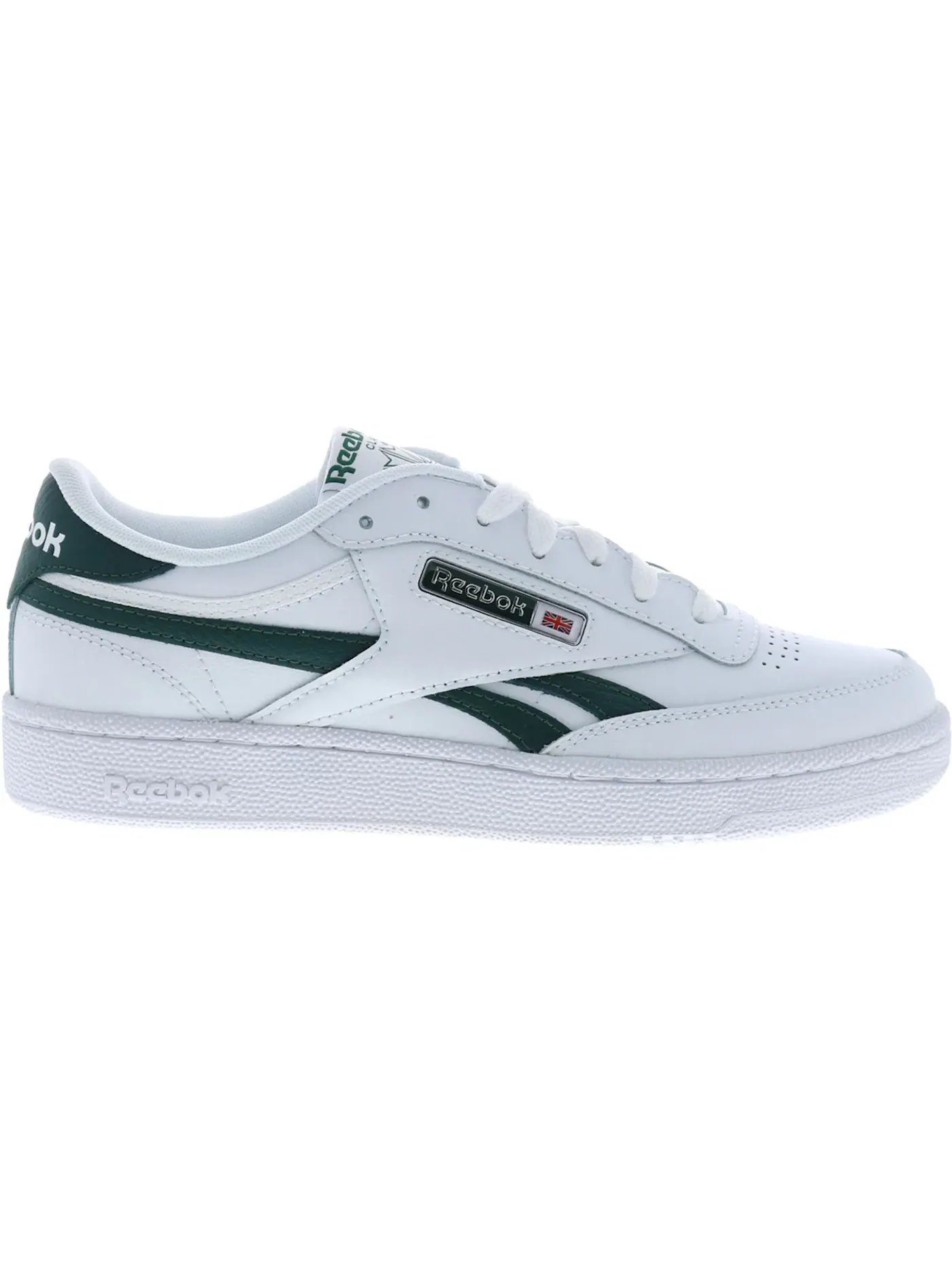 Кроссовки Reebok Club C Revenge Lifestyle, кожаные — изображение 1 из 1, белый/зеленый/белый