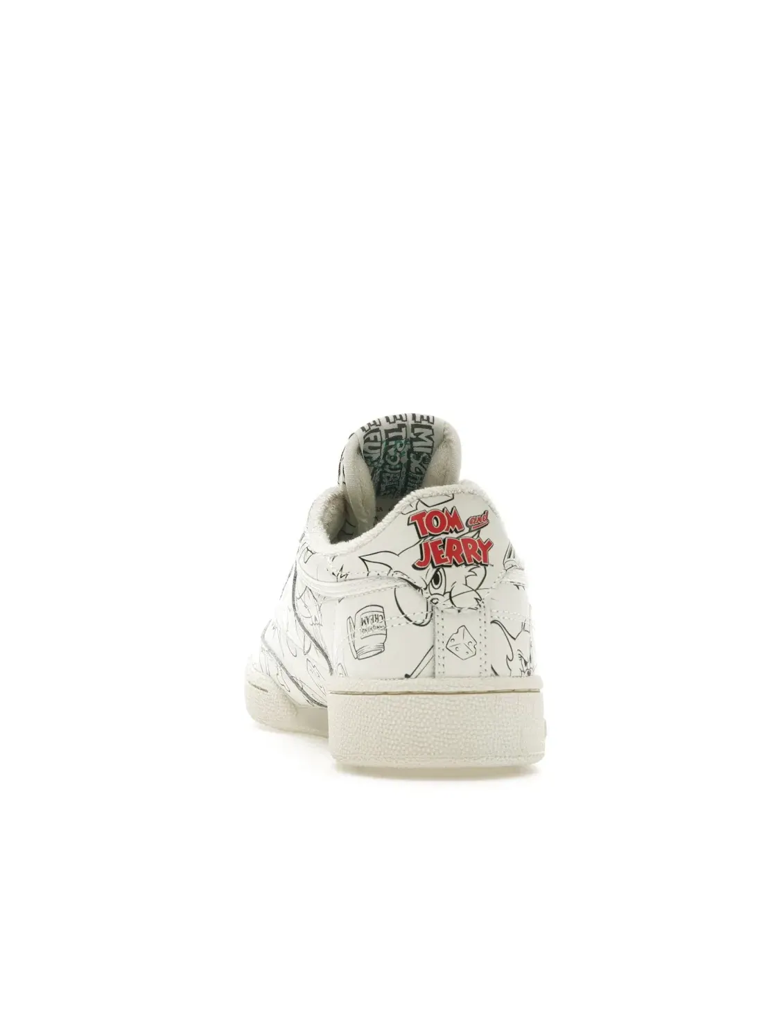 Кроссовки мужские Reebok Club C Tom & Jerry All-Over — изображение 4 из 4, белый/красный