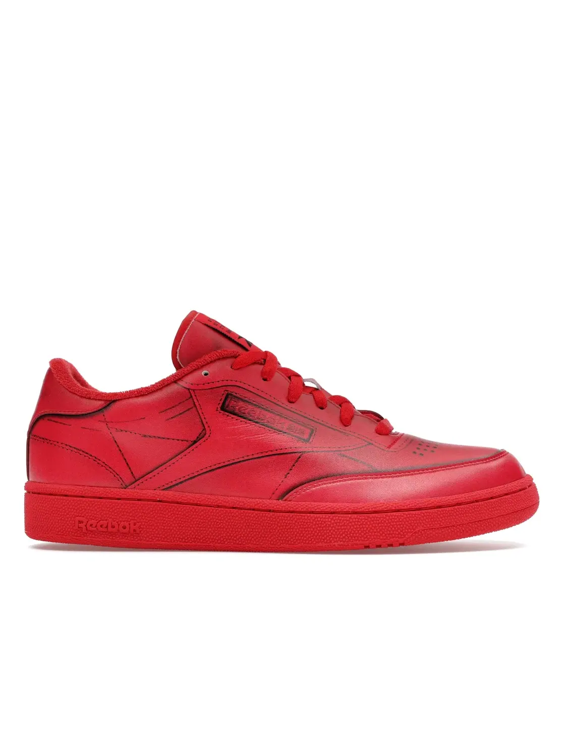 Кроссовки мужские Reebok Club C TL, Lifestyle — изображение 1 из 4, красный/белый/черный