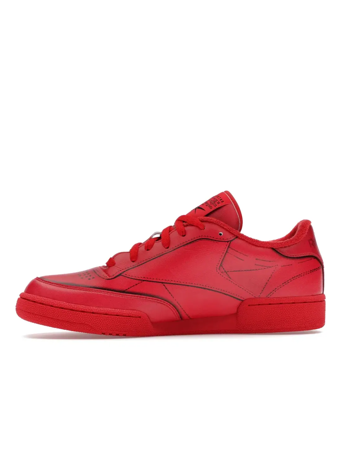 Кроссовки мужские Reebok Club C TL, Lifestyle — изображение 3 из 4, красный/белый/черный