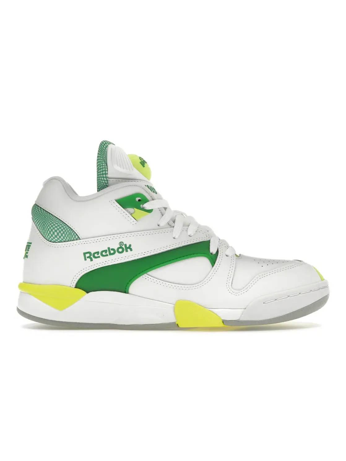 Кроссовки мужские Reebok Court Victory Pump, с технологией Pump — изображение 1 из 4, белый/зеленый