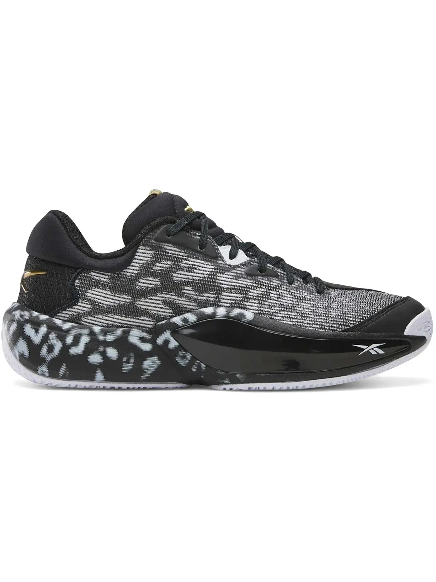 Кроссовки мужские для бега Reebok Engine A 26 — изображение 1 из 1, черный/белый/золотистый