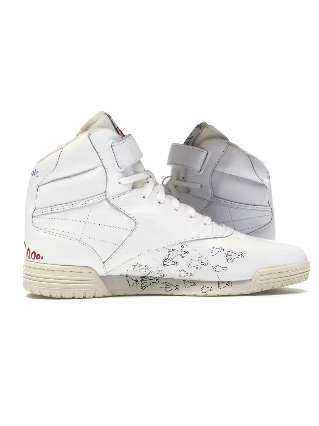 Кроссовки Reebok Ex-O-Fit Clean Hi, лимитированная серия — изображение 3 из 4, белый/белый