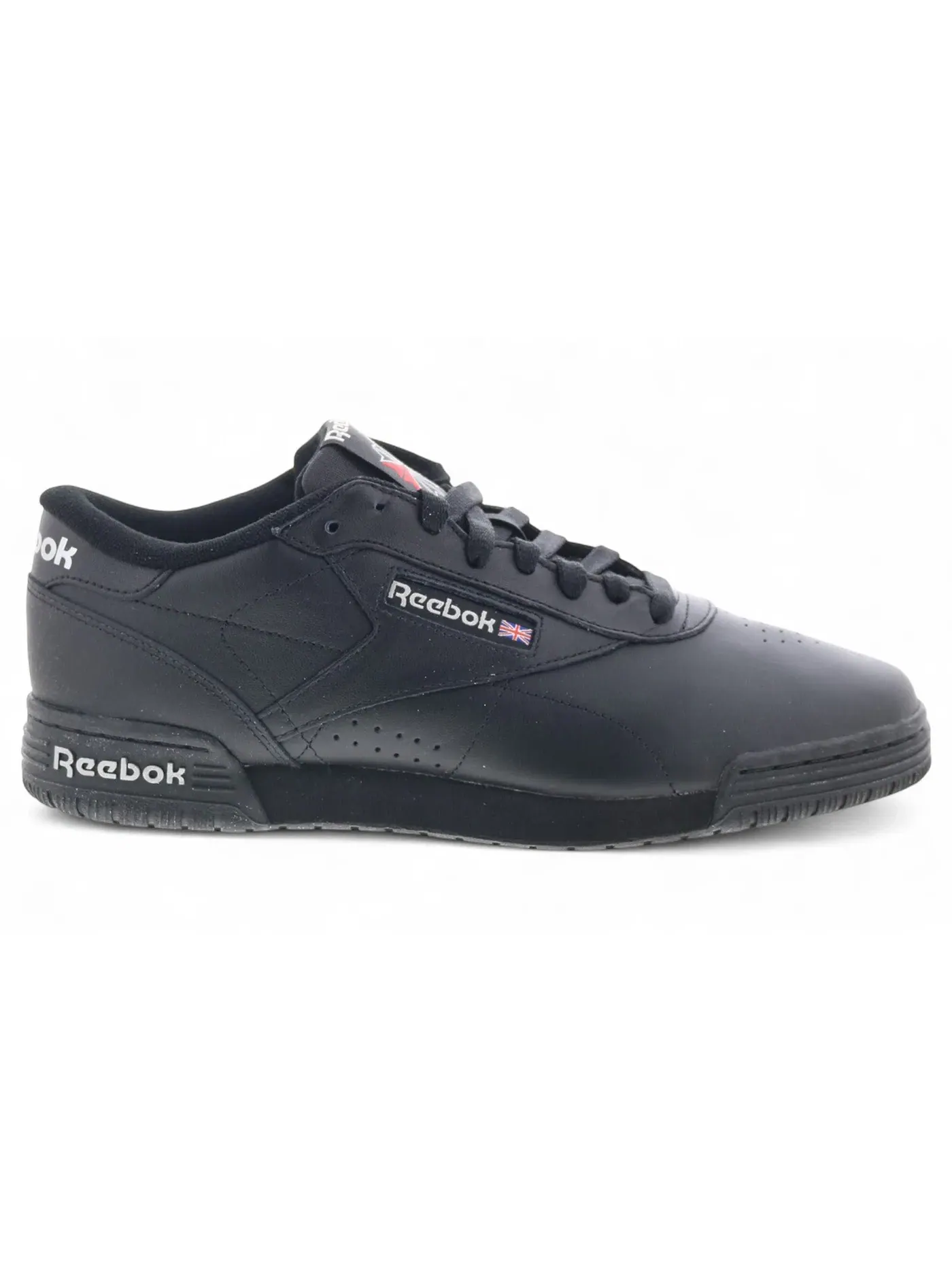 Кроссовки мужские Reebok Exofit Lo Clean Logo INT, Lifestyle — изображение 1 из 1, черный/черный/серый
