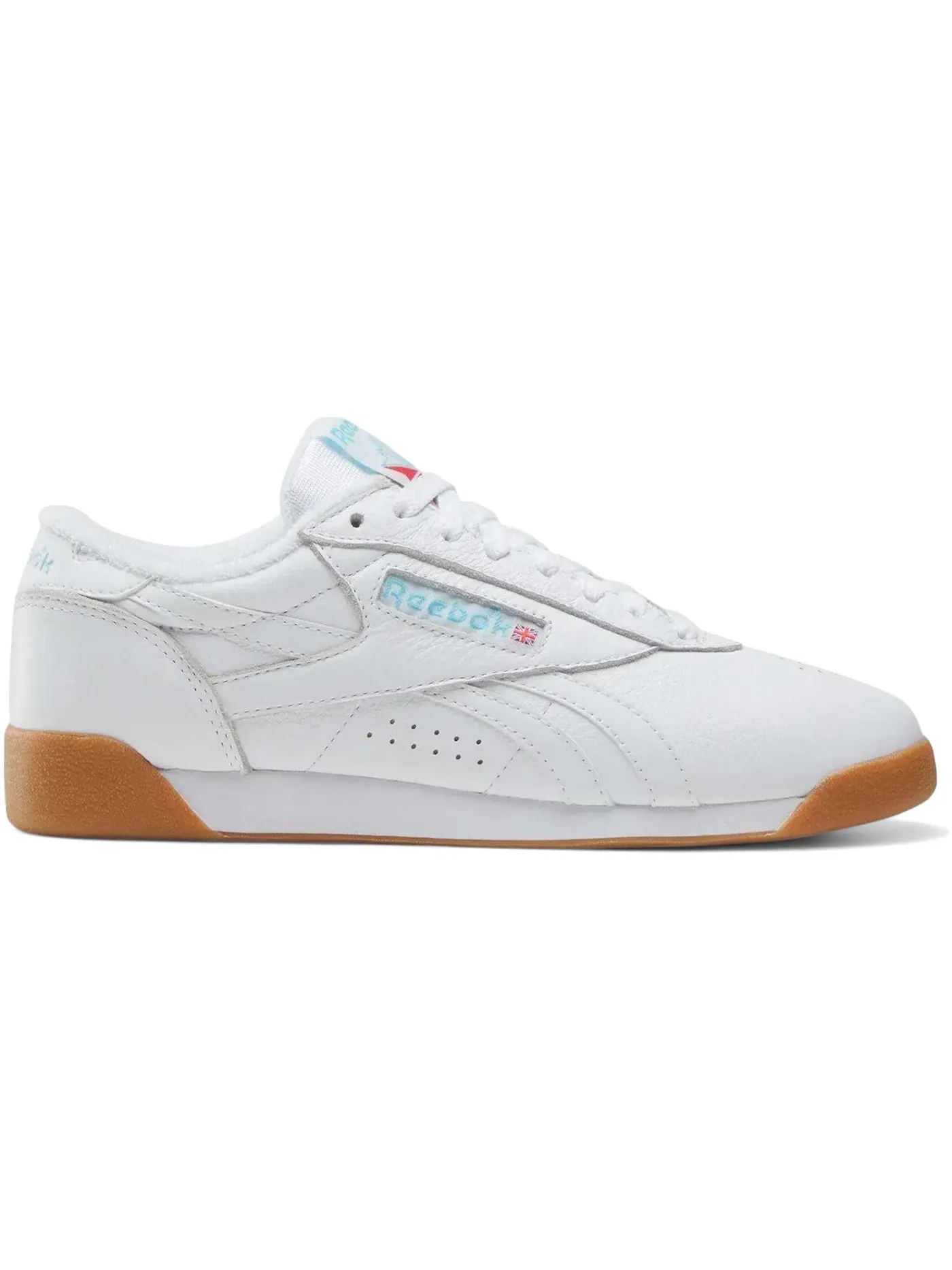 Кроссовки женские Reebok Freestyle Lo, кожаные — изображение 1 из 1, белый/белый