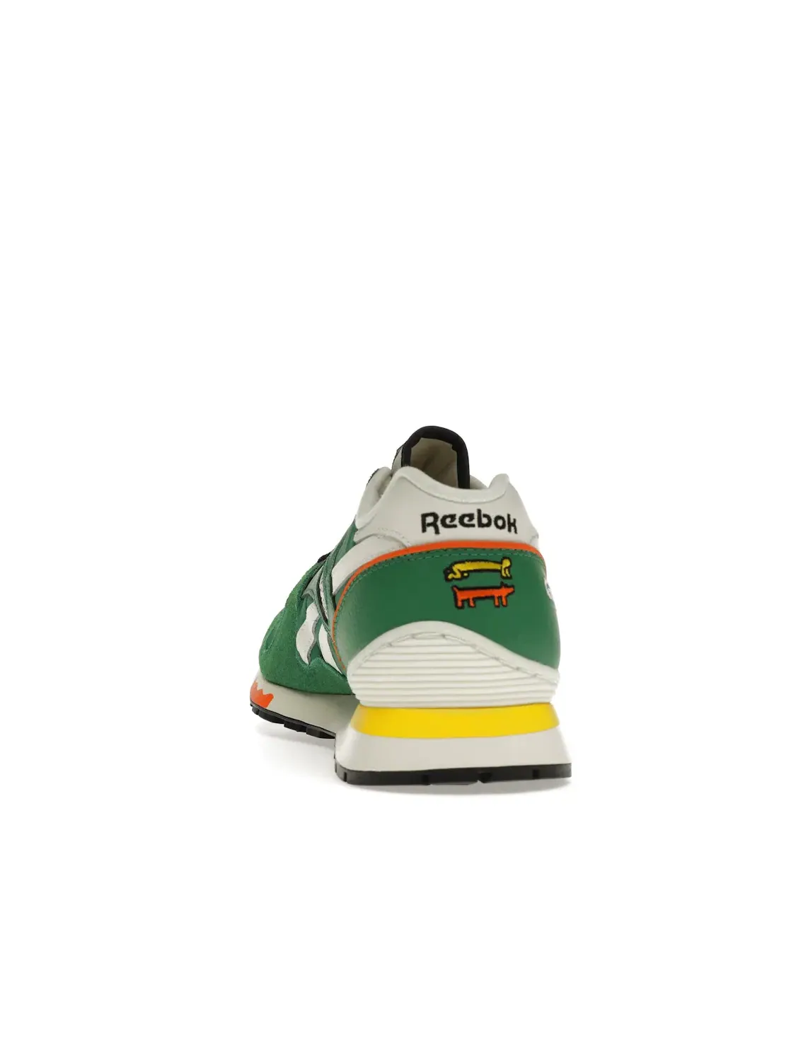 Кроссовки мужские Reebok GL 6000 Keith Haring, с принтом — изображение 4 из 4, зеленый//зеленый