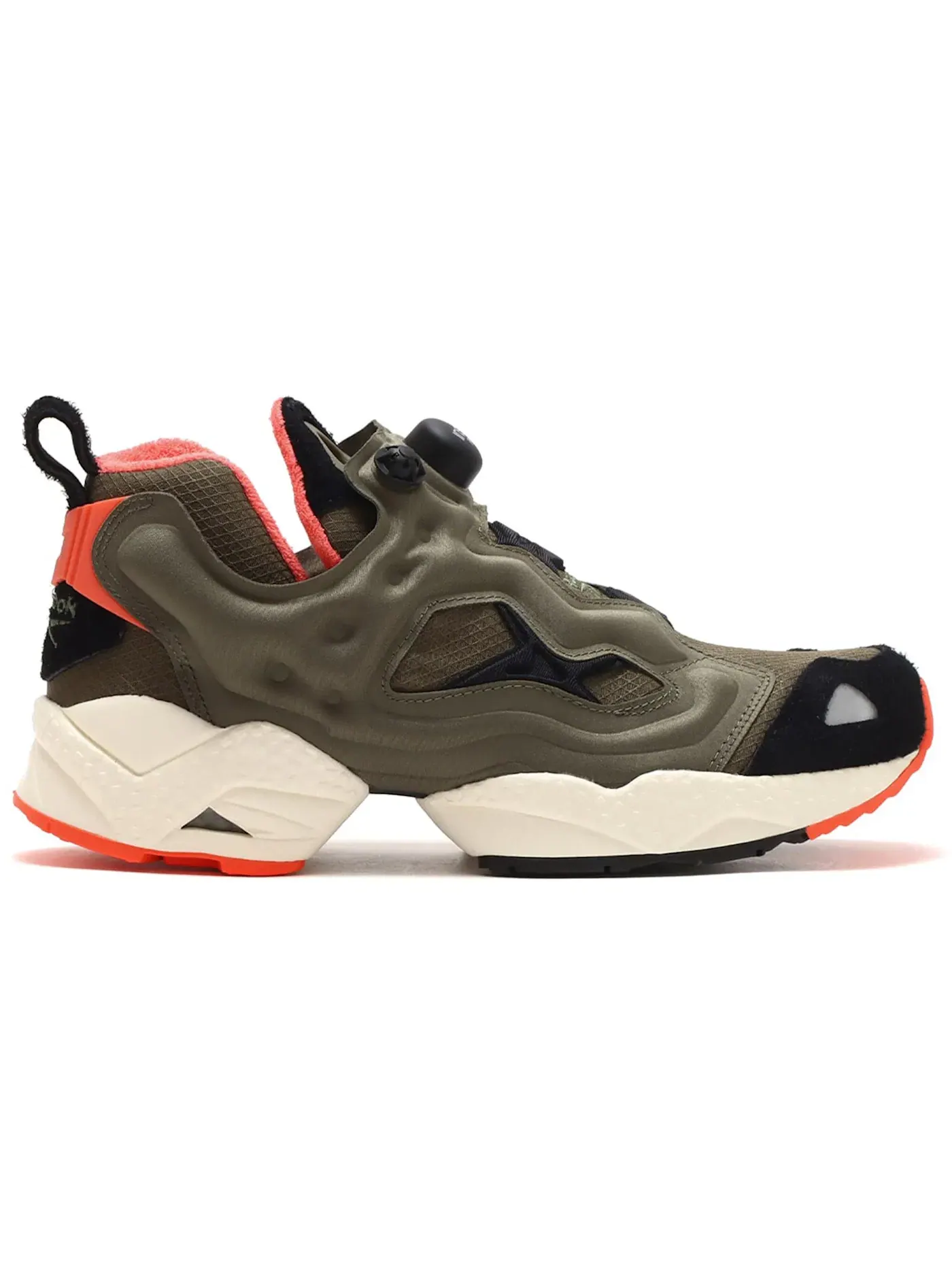 Кроссовки мужские Reebok Instapump Fury 95, Lifestyle — изображение 1 из 1, зеленый/черный/оранжевый
