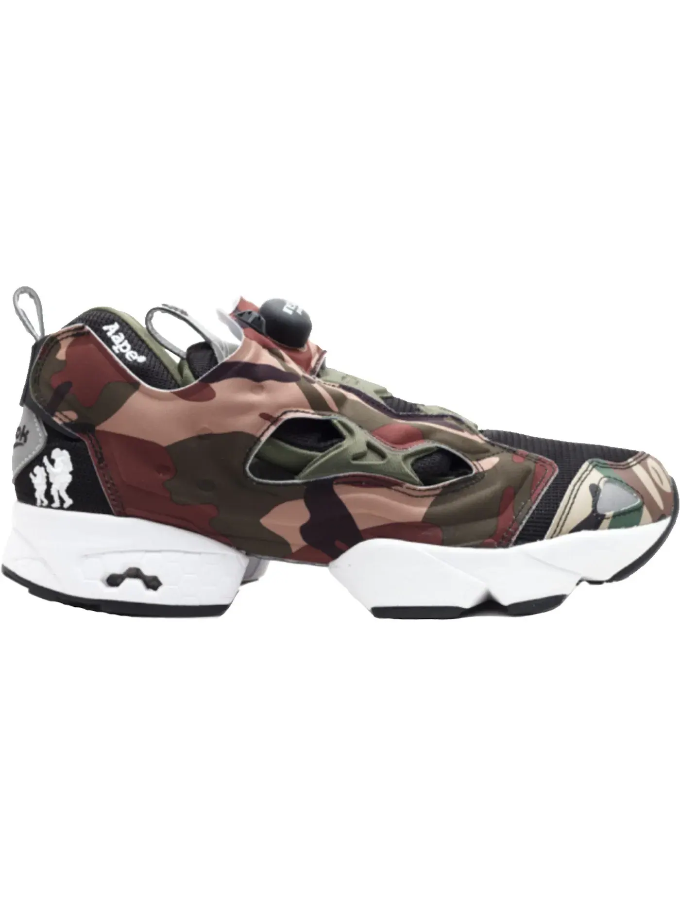 Кроссовки Reebok Instapump Fury, камуфляжный принт — изображение 1 из 1, черный