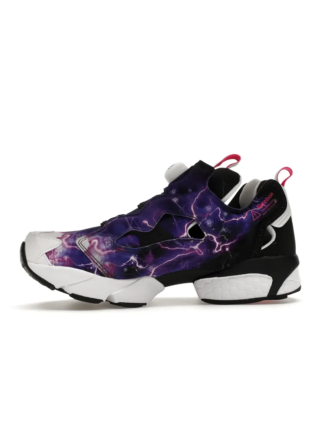 Кроссовки мужские Reebok Instapump Fury, lifestyle — изображение 3 из 4, черный/белый-фиолетовый
