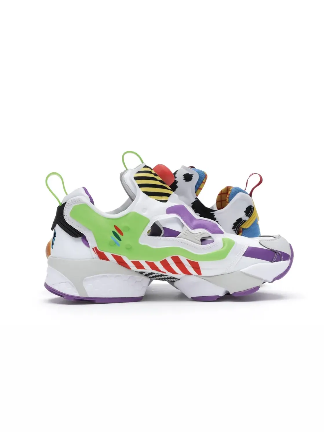 Кроссовки мужские Reebok Instapump Fury Bait x Toy Story Woody and Buzz — изображение 3 из 4, сине-желтые