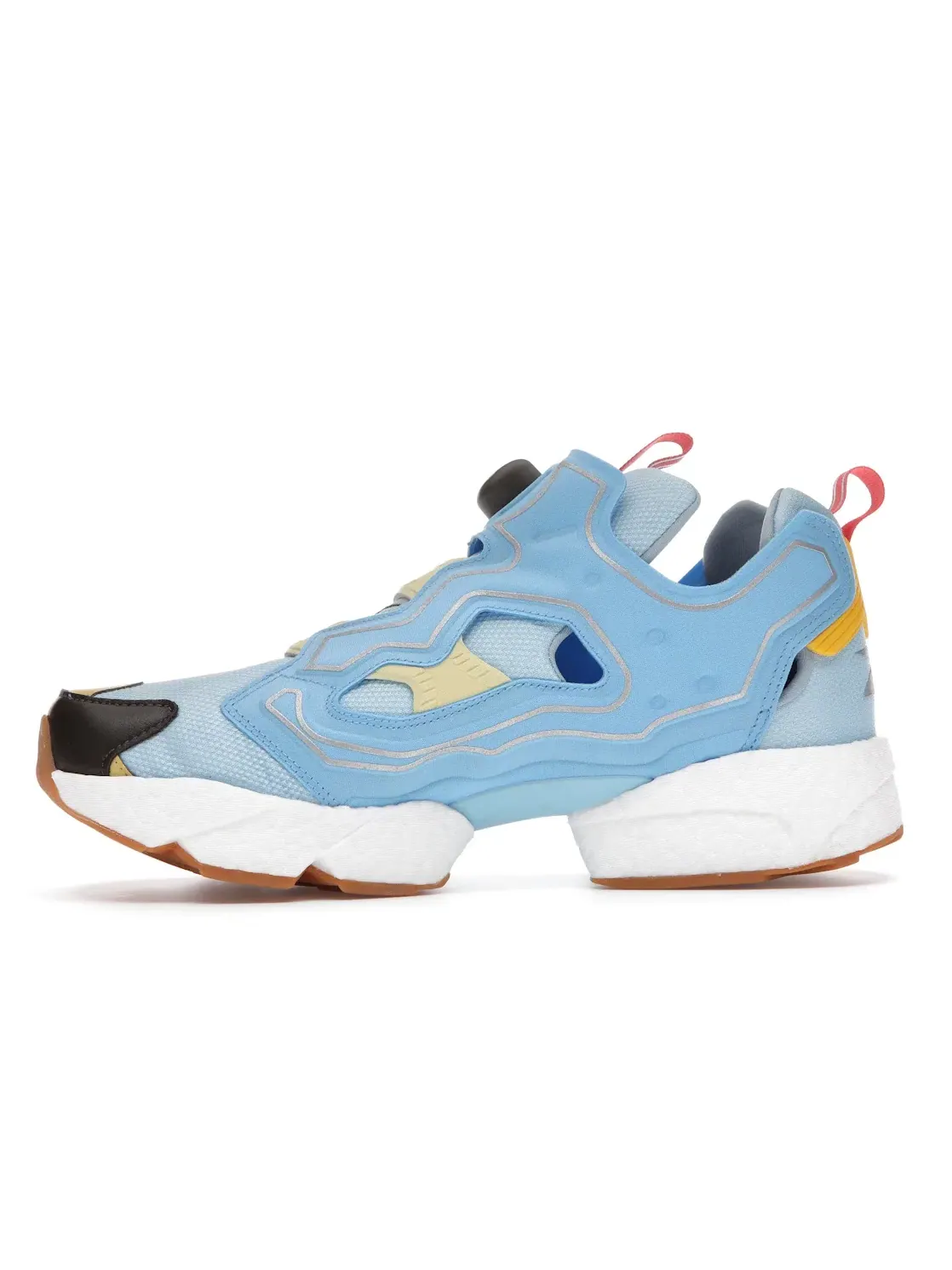 Кроссовки мужские Reebok Instapump Fury Boost, для активного отдыха — изображение 3 из 4, синий/синий/желтый