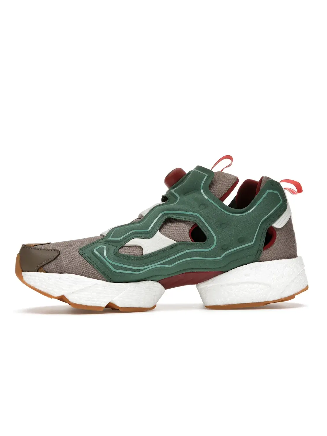Кроссовки мужские Reebok Instapump Fury Boost Billionaire Boys Club Earth — изображение 3 из 4, зеленый серый красный