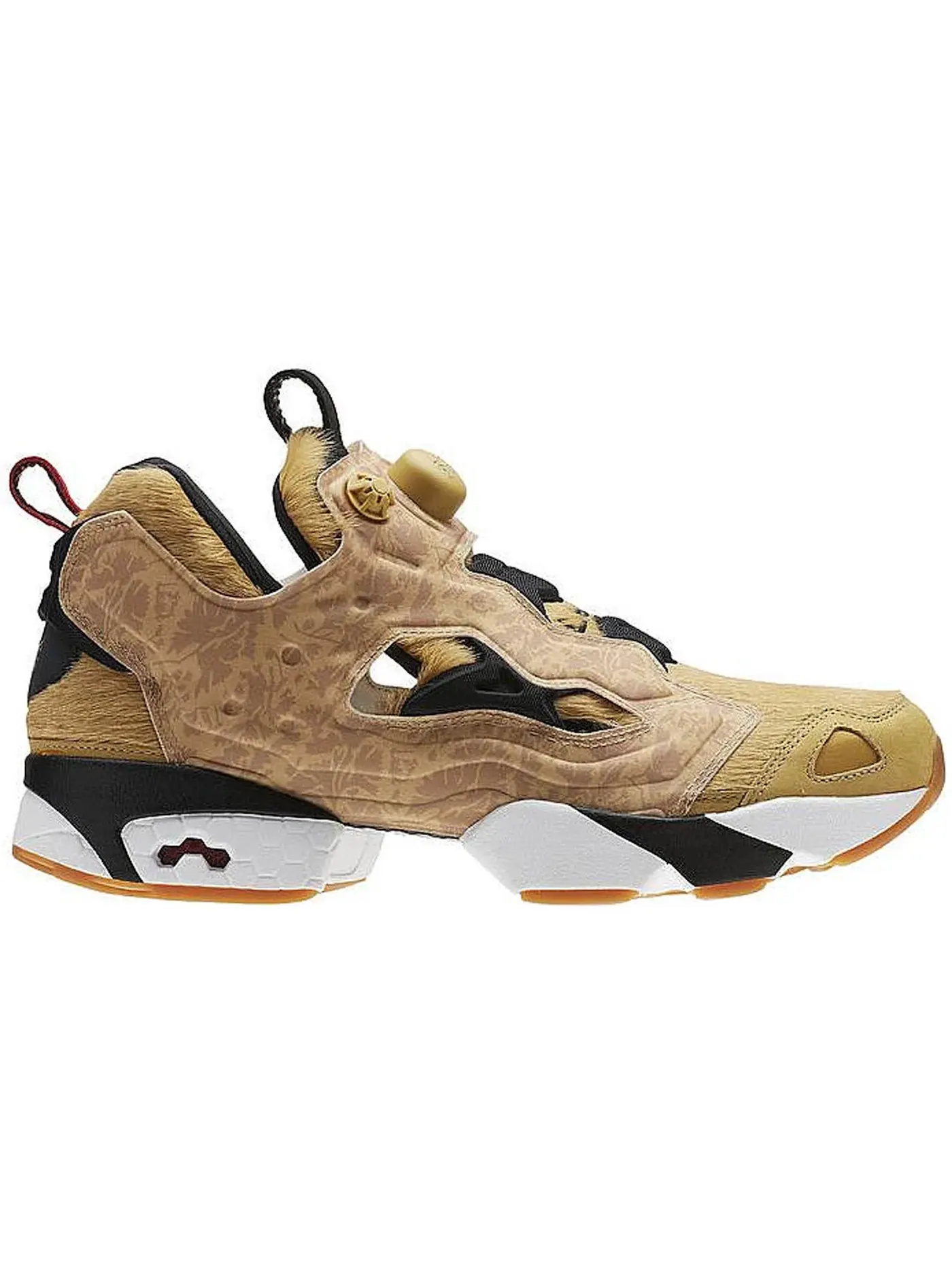 Кроссовки мужские Reebok Instapump Fury Lifestyle с принтом — изображение 1 из 1, золотистый