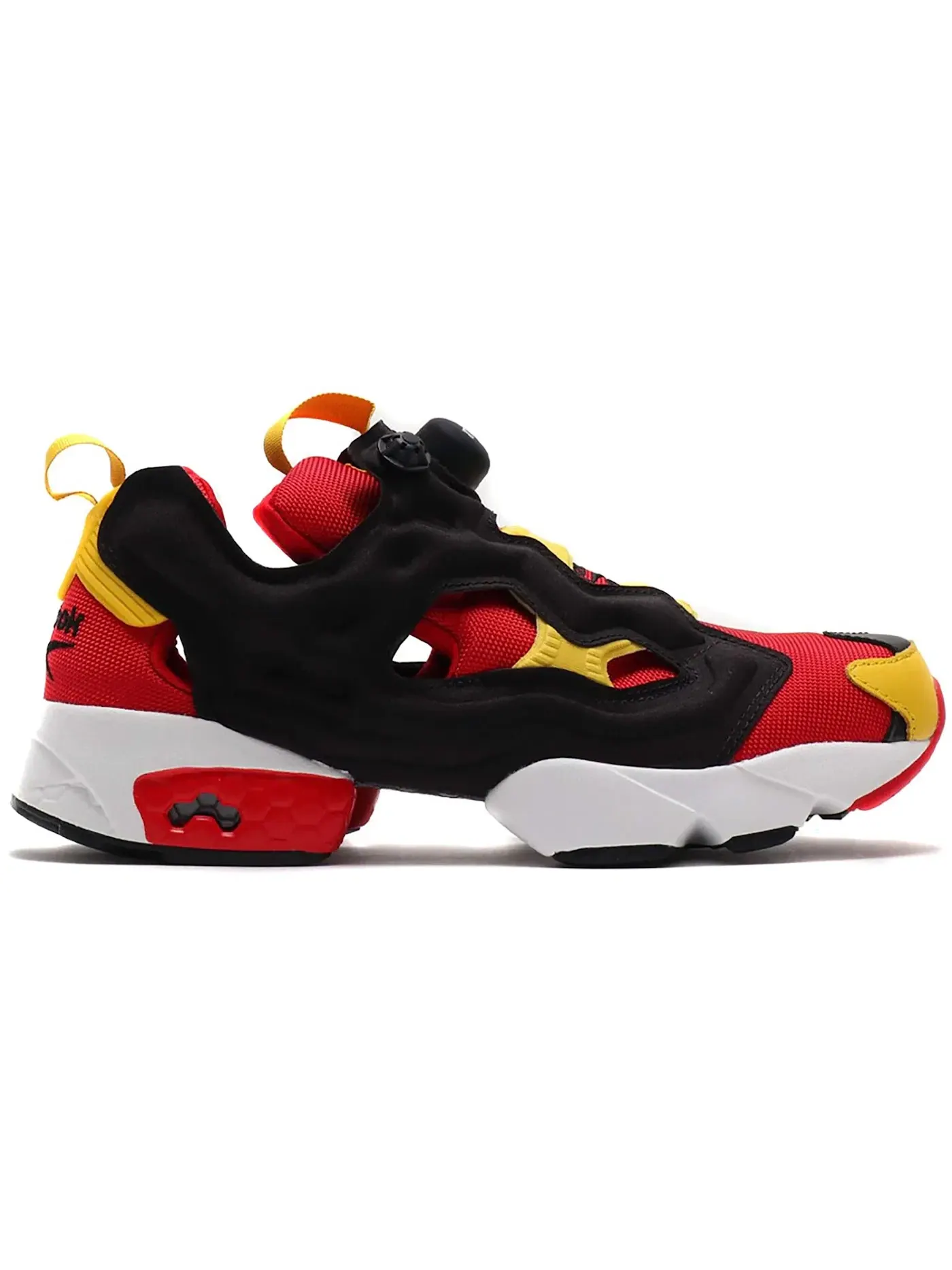 Мужские кроссовки Lifestyle с технологией Instapump Fury Reebok — изображение 1 из 1, черный-желтый