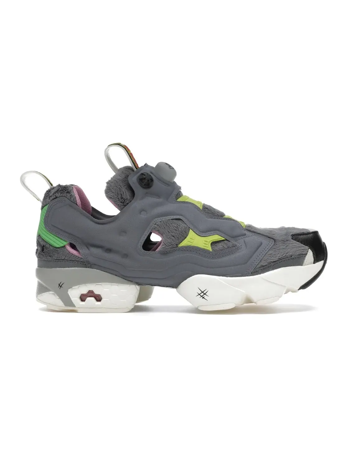 Кроссовки Reebok Instapump Fury Tom & Jerry, с принтом — изображение 1 из 4, серый/желтый-черный