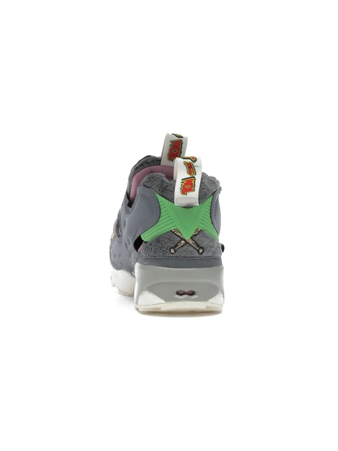 Кроссовки Reebok Instapump Fury Tom & Jerry, с принтом — изображение 4 из 4, серый/желтый-черный