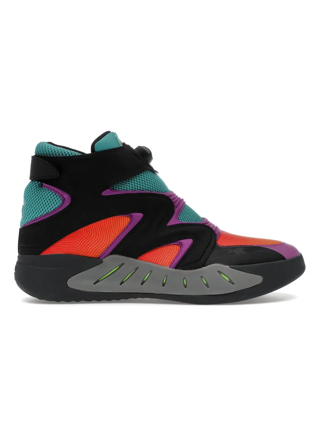 Кроссовки Reebok Instapump Fury Zone, с технологией Instapump — изображение 1 из 4, черный//фиолетовый
