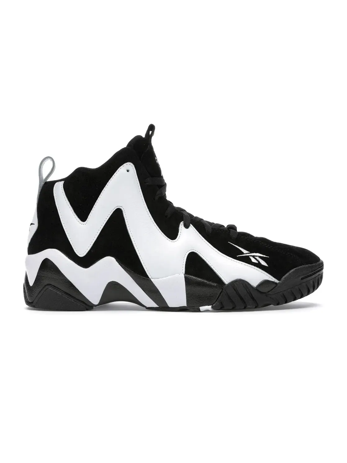 Кроссовки мужские Reebok Kamikaze II, с зигзагообразным принтом — изображение 1 из 4, черный/белый-черный