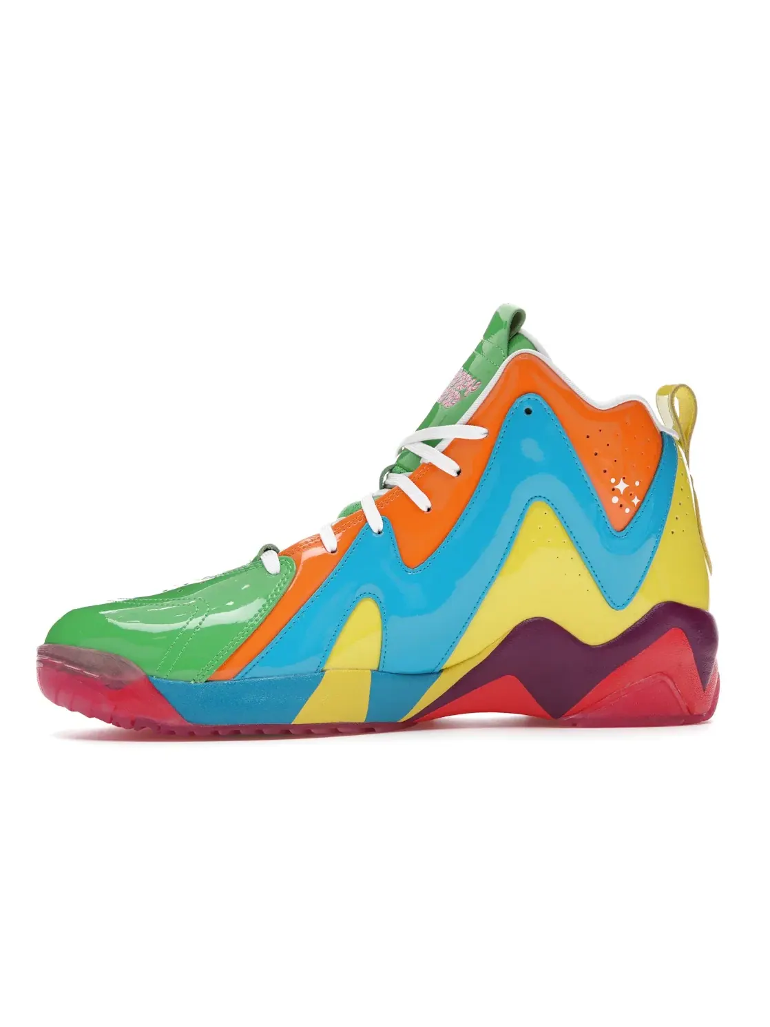 Кроссовки мужские высокие Reebok Kamikaze II, с принтом Candy Land — изображение 3 из 4