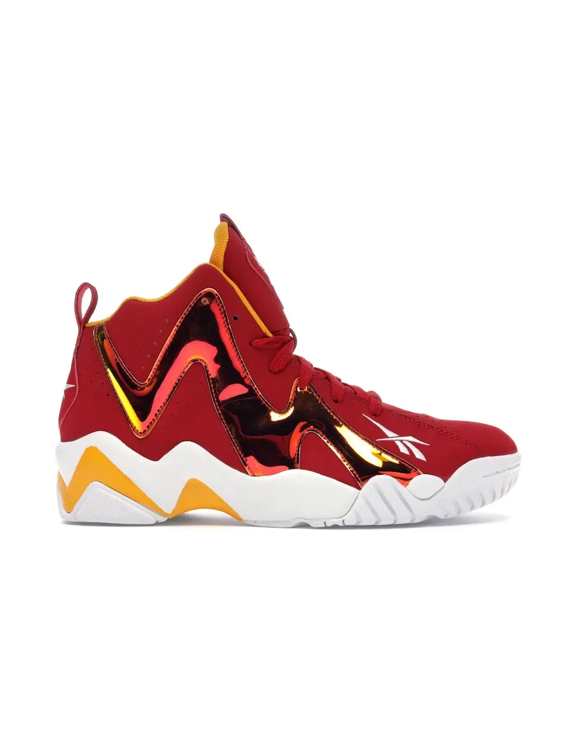 Кроссовки мужские Reebok Kamikaze II, с принтом — изображение 1 из 4, красный/золотистый/белый