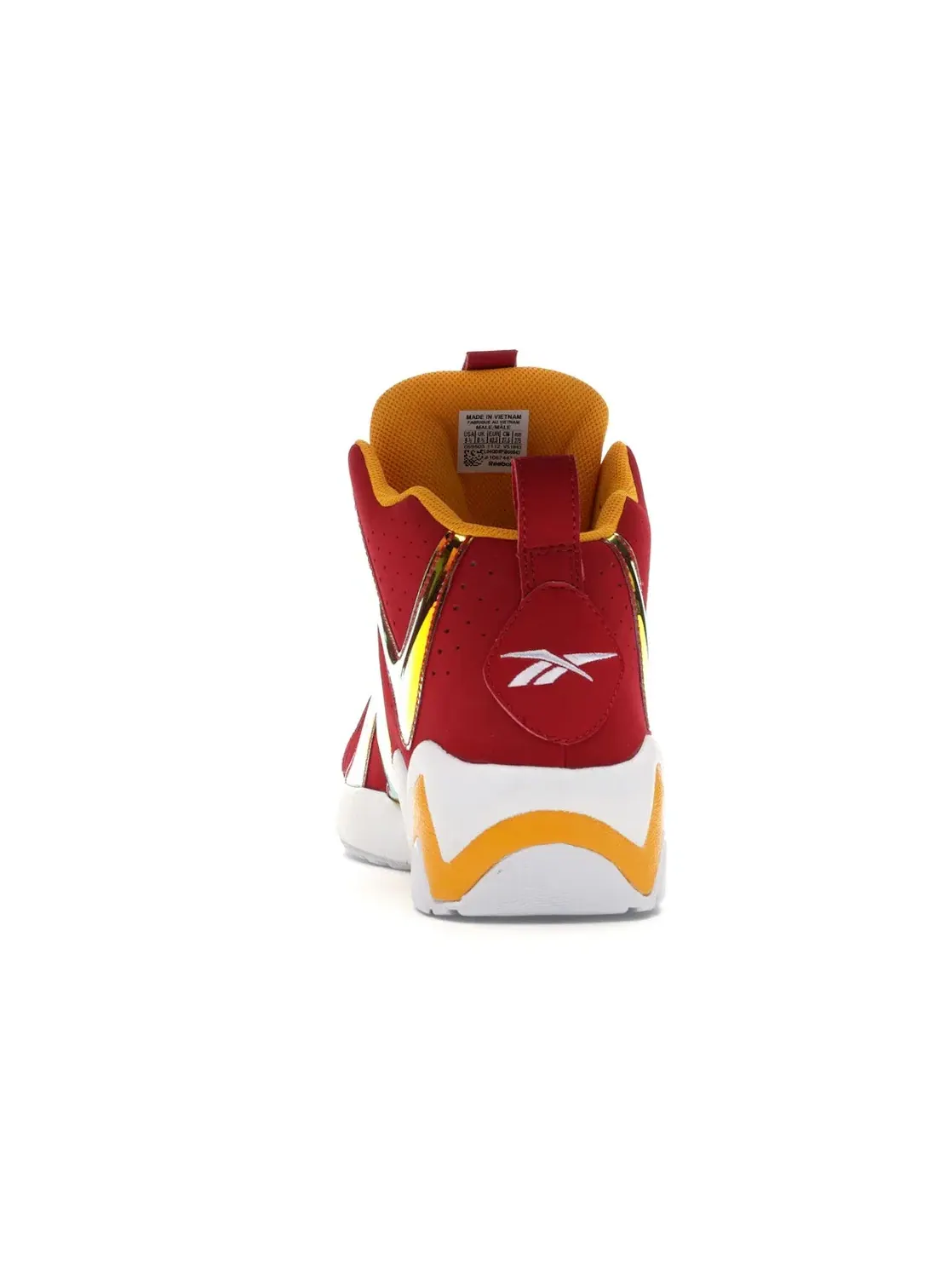 Кроссовки мужские Reebok Kamikaze II, с принтом — изображение 4 из 4, красный/золотистый/белый