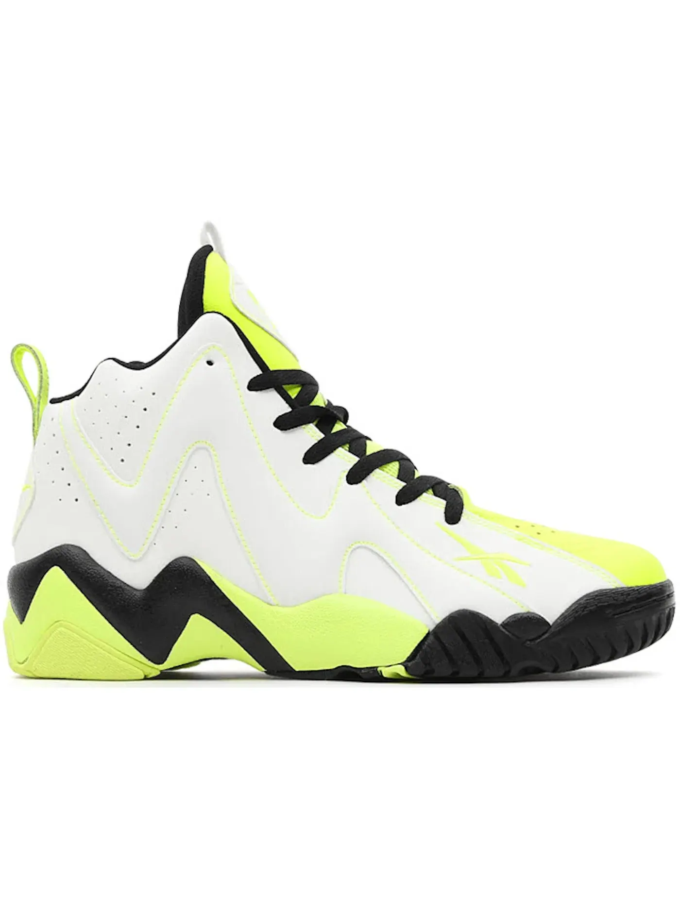 Кроссовки мужские Reebok Kamikaze II, светящиеся в темноте — изображение 1 из 1, неоновый желтый/черный