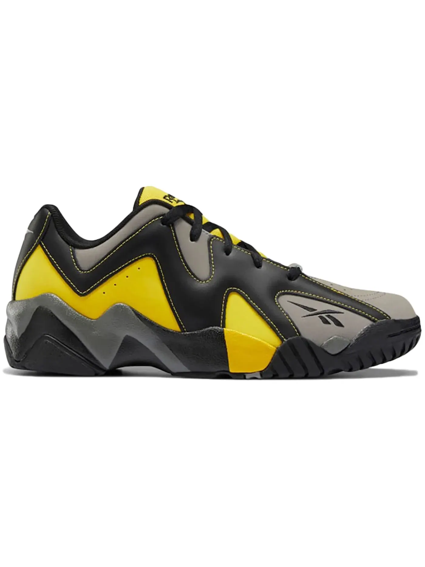 Кроссовки мужские Reebok Kamikaze II Low Lifestyle Alert Yellow/Black-Spacer Grey — изображение 1 из 1, желтый/черный-серый