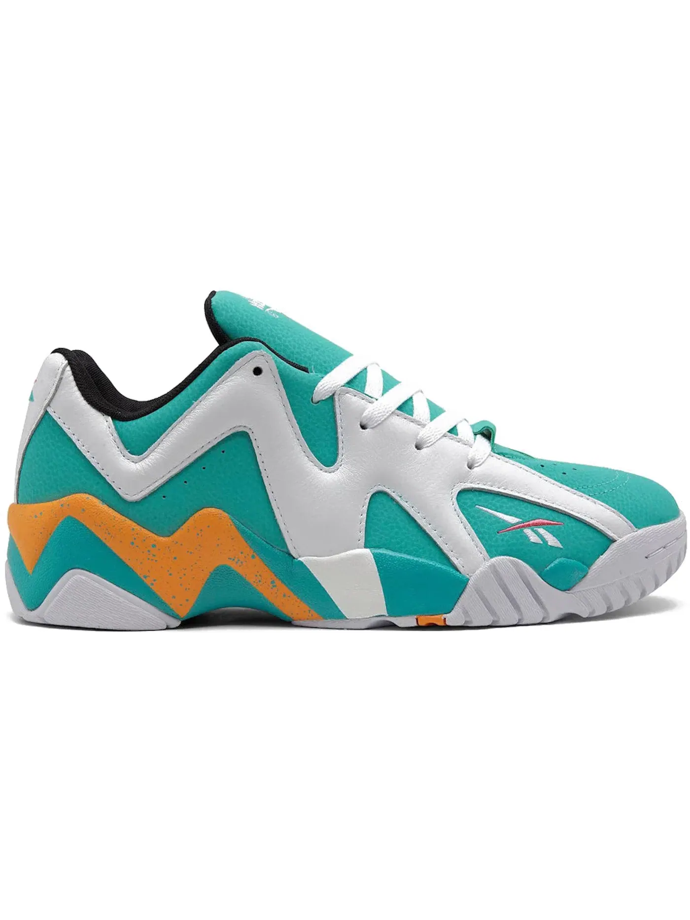 Кроссовки Reebok Kamikaze II Low Lifestyle, низкий профиль — изображение 1 из 1, белый/оранжевый
