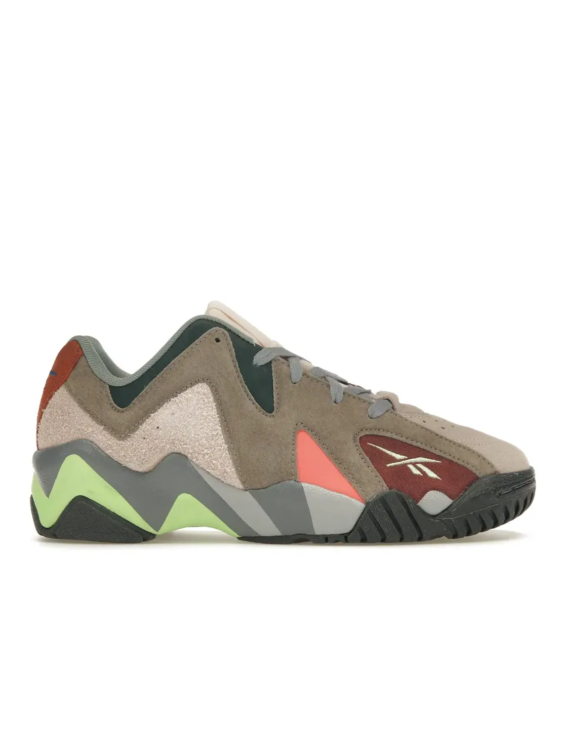 Кроссовки женские Reebok Kamikaze II Low, для активного отдыха — изображение 1 из 4, неоновый серый серый