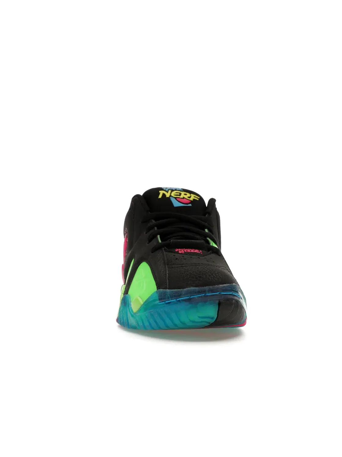 Кроссовки мужские Reebok Lifestyle Kamikaze II Low, вдохновленные Nerf — изображение 2 из 4, черный/розовый