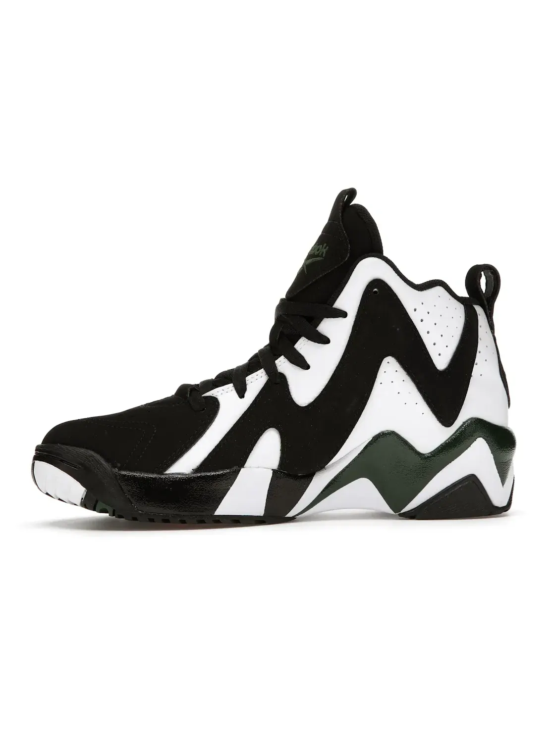 Баскетбольные кроссовки Reebok Kamikaze II, ретро-дизайн — изображение 3 из 4, черный/белый-зеленый