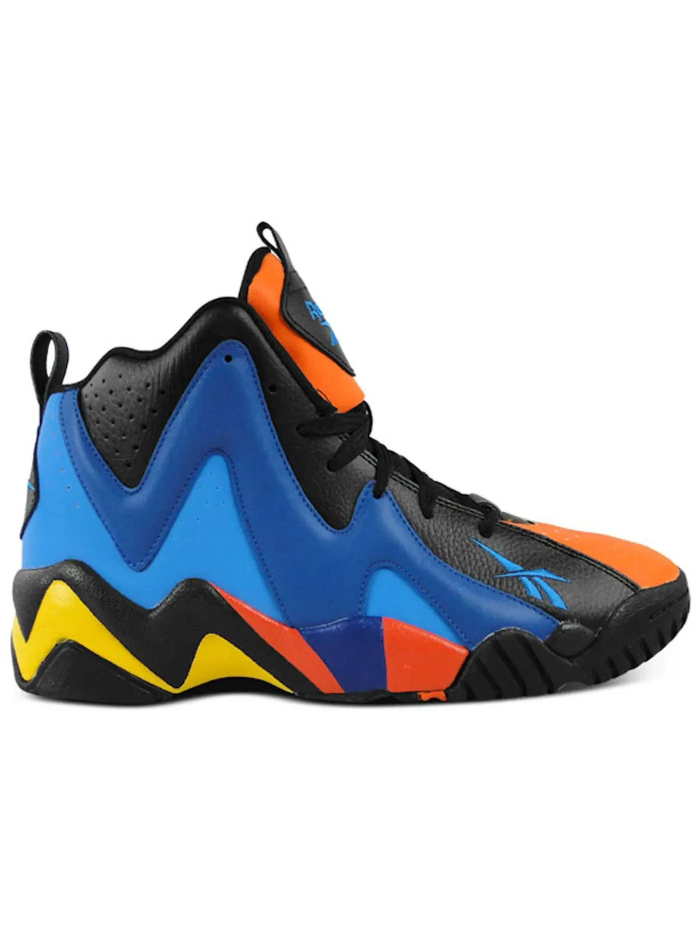 Кроссовки мужские Reebok Lifestyle Kamikaze II — изображение 1 из 1, черный/синий-оранжевый