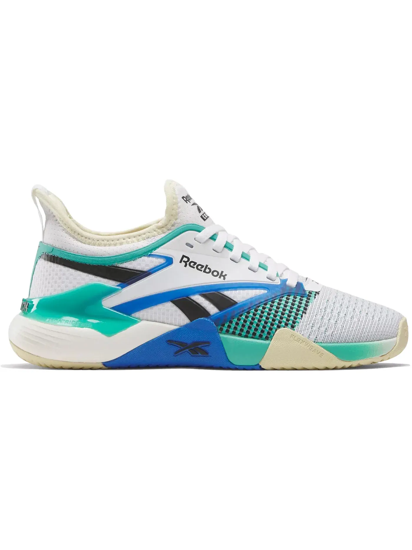 Кроссовки женские Reebok Nano Court, для тенниса — изображение 1 из 1, белый/белый/зеленый