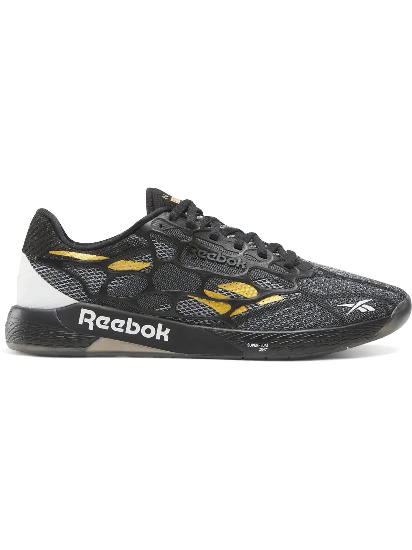 Кроссовки мужские Reebok Nano Pro Lifestyle — изображение 1 из 1, черный/белый/золотистый
