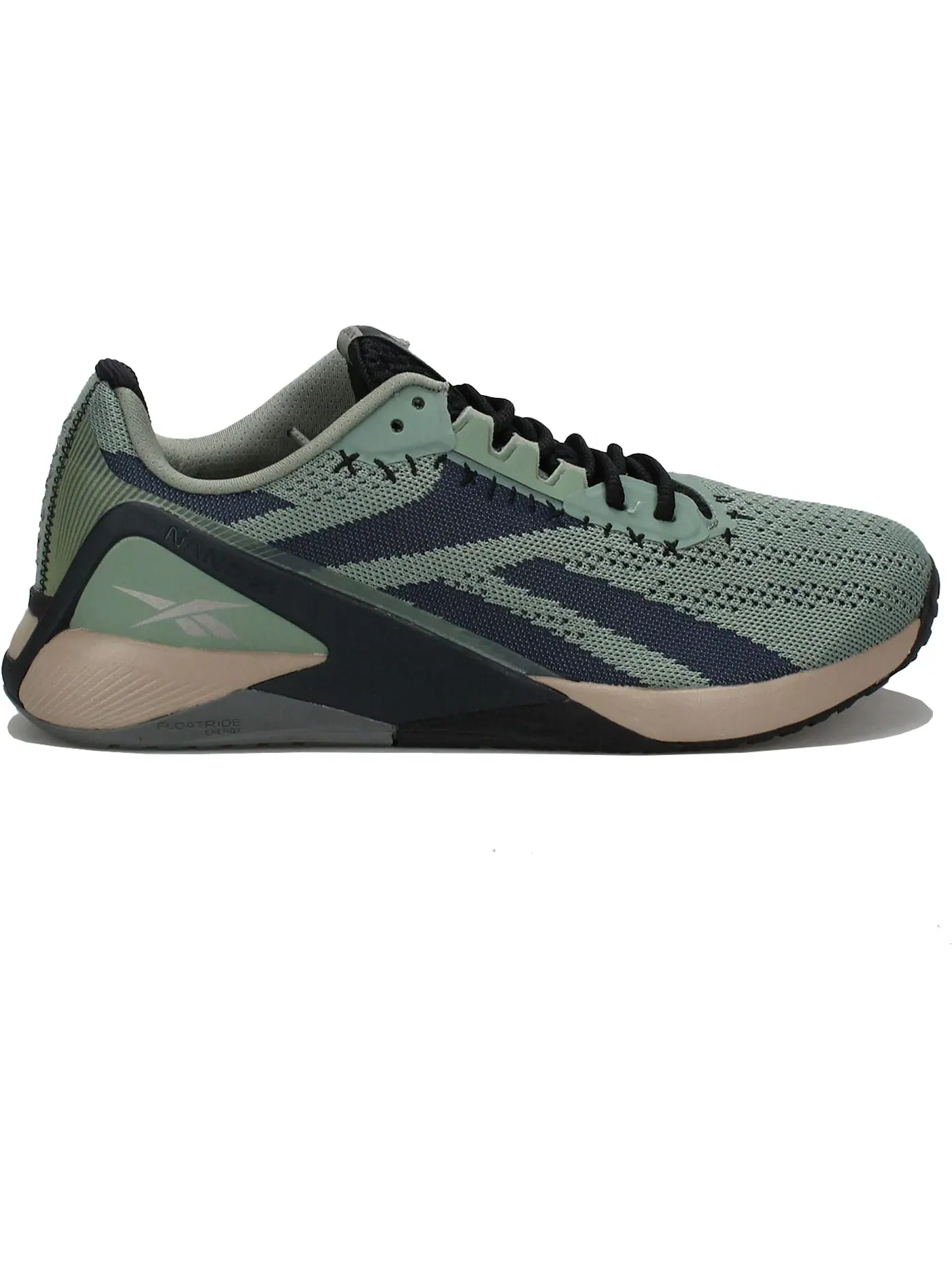 Кроссовки мужские для фитнеса Reebok Nano X1 — изображение 1 из 1, зеленый/черный/серый