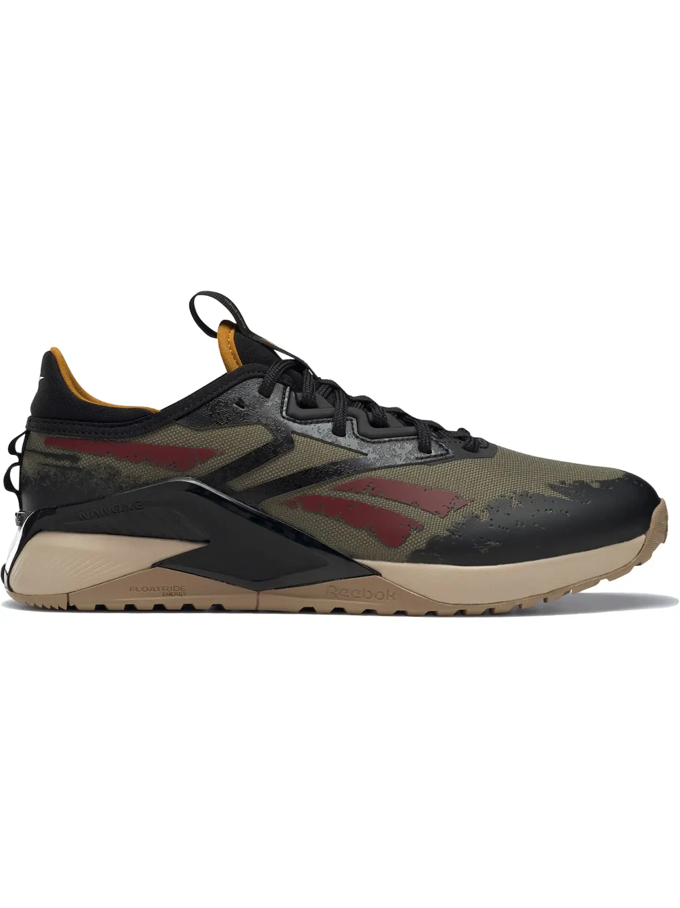 Кроссовки Reebok Nano X2 Adventure, для активного отдыха — изображение 1 из 1, оливковый/черный/хаки